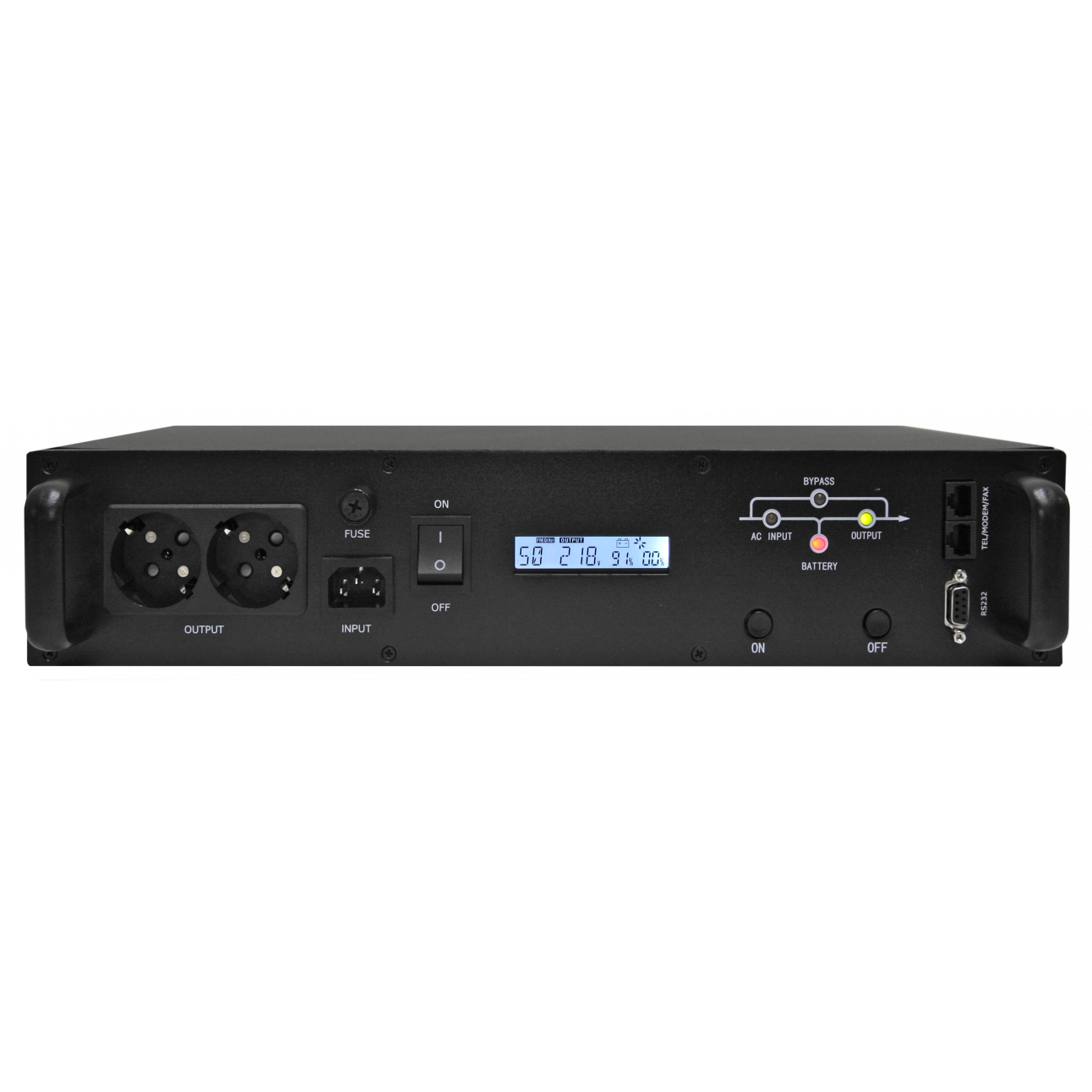 Источник бесперебойного питания Line-Interactive, 1000 VA, Rackmount LCD (чистый синус на выходе), уценка после ремонта
