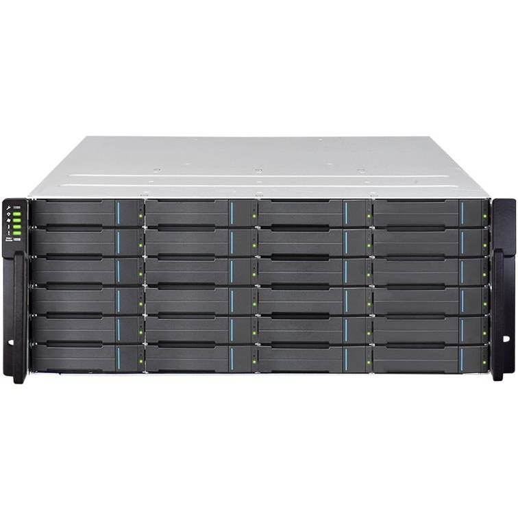 Система хранения данных Infortrend GS3024R2CF-D (2xCtrl, до 24xHDD, 4xSAS12G внеш. порт, 4x4GB, 8x10G портов iSCSI)