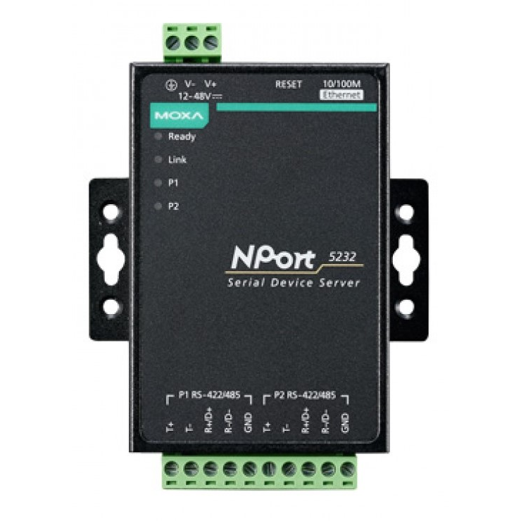 NPort 5232 2-портовый асинхронный сервер RS-422/485 в Ethernet MOXA