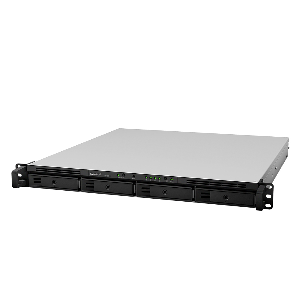 NAS-сервер Synology RackStation RS820RP+, 4xHDD 3,5, 4х1000Base-T, два БП, без дисков