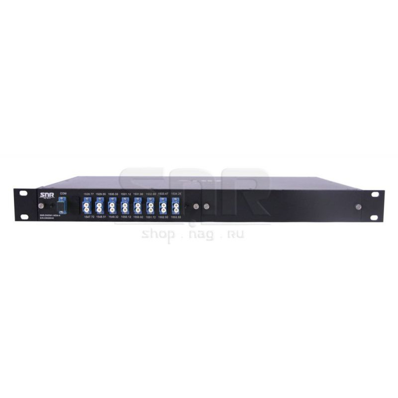 Мультиплексор-Демультиплексор DWDM одноволоконный 8-канальный + TV канал 1550 в шасси