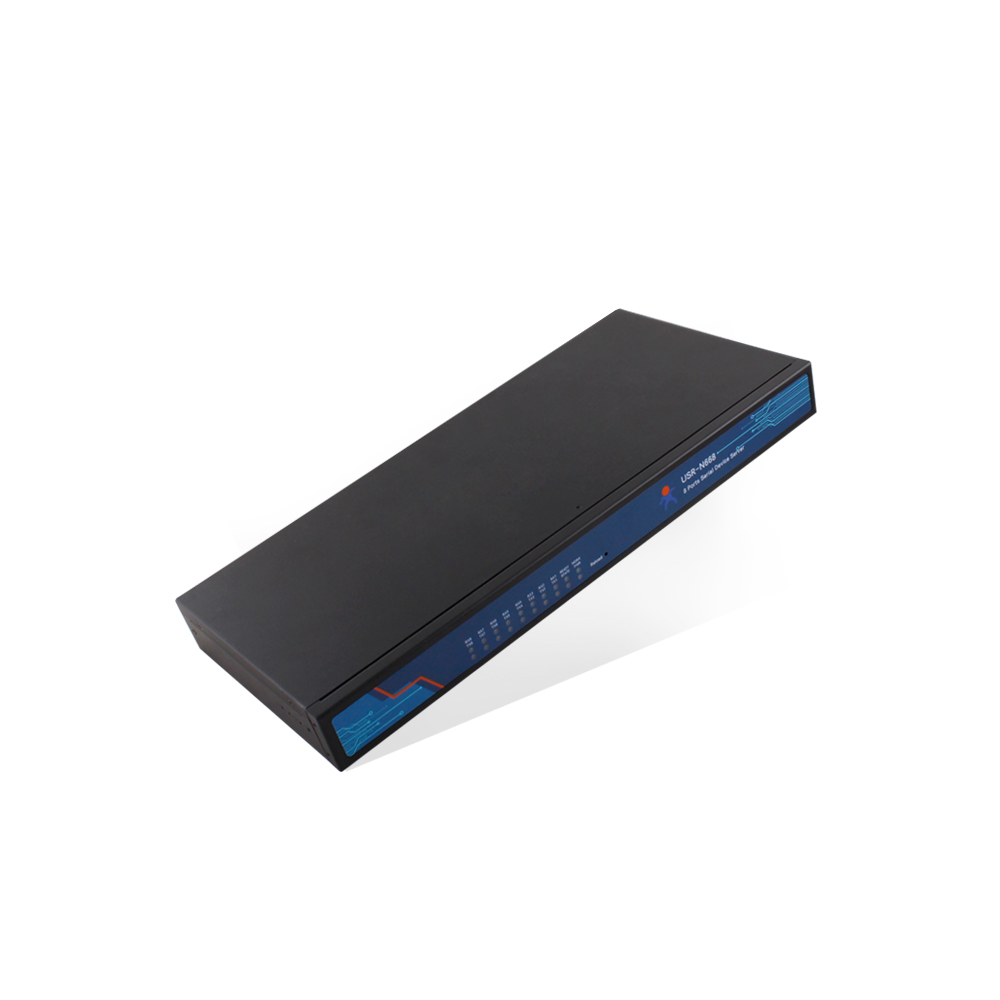 8-портовый конвертер интерфейсов RS232/RS422/RS485 в Ethernet TCP/IP, металл корпус, 19