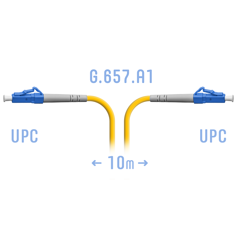 Патчкорд оптический LC/UPC SM G.657.A1 10 метров