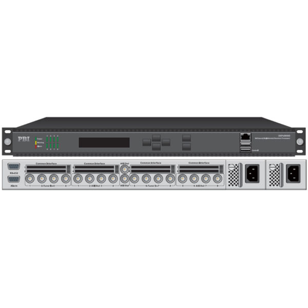 Приемник цифровой SD/HD 8-и тюнерный DVB-S/S2 PBI DXP-3800D (версия RA02D)
