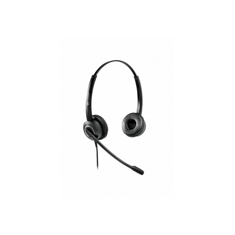 Проводная гарнитура VT6200-D QD(P)-RJ9(03), Дуо, HD звук, QD, переходник QD-RJ09(03)