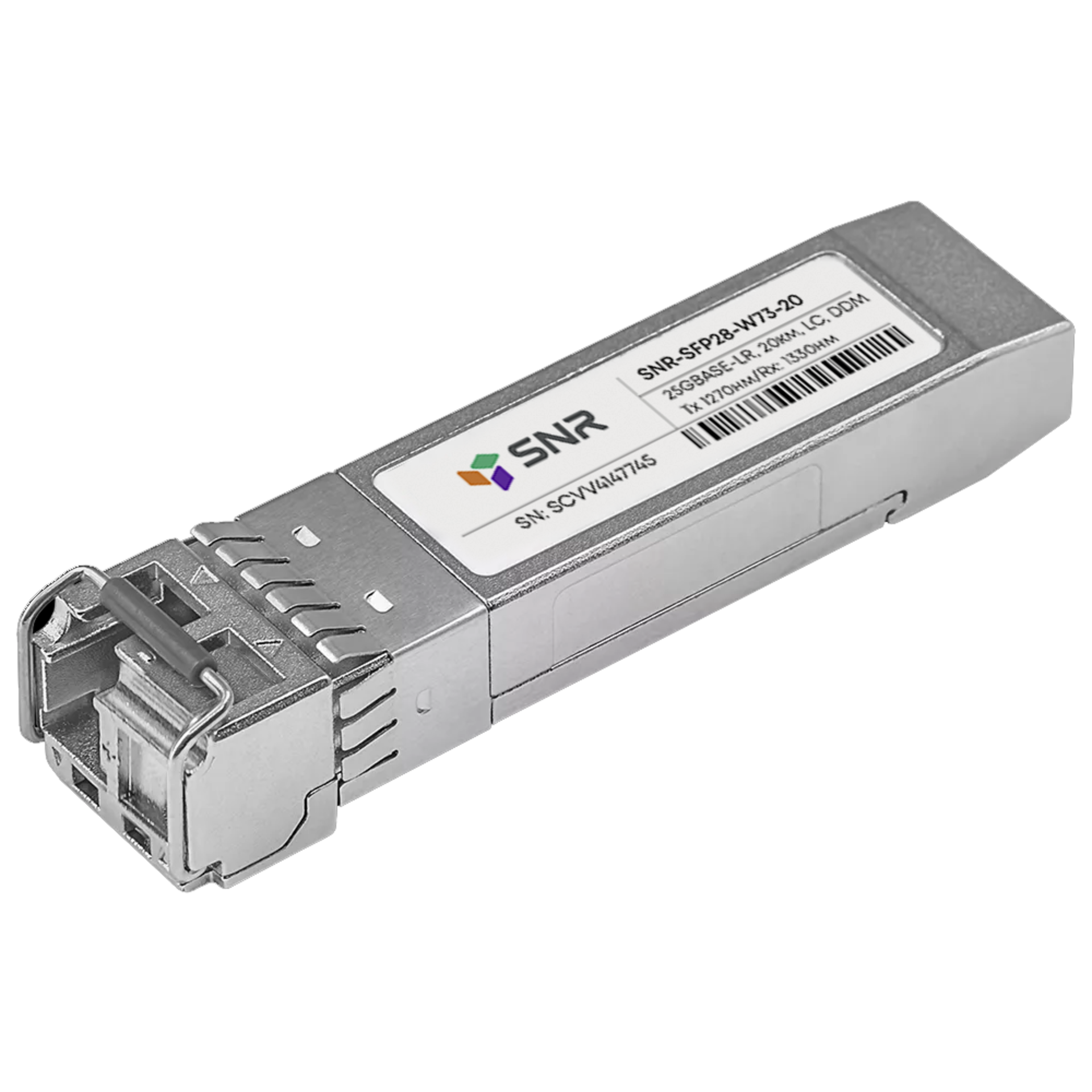 Модуль SFP28 WDM, 25GBASE, разъем LC, дальность до 20км, 1270нм