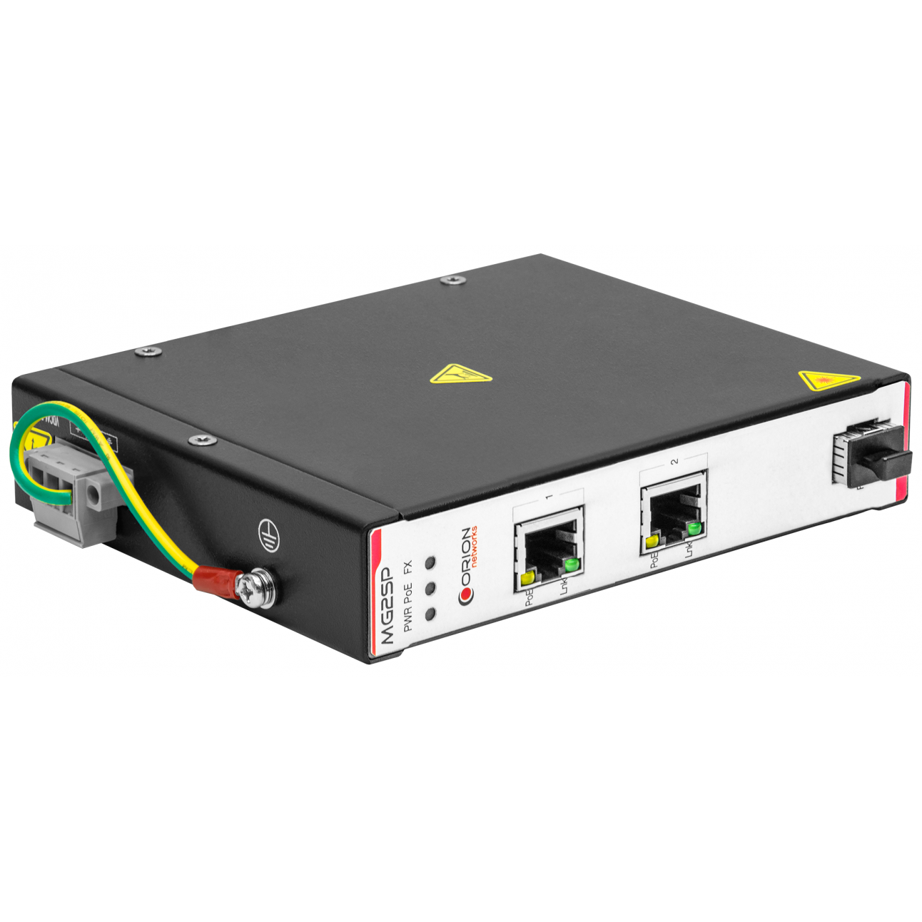 Неуправляемый индустриальный медиаконвертер 2 x 1000-Base-T / 1000Base-FX, SFP, POE