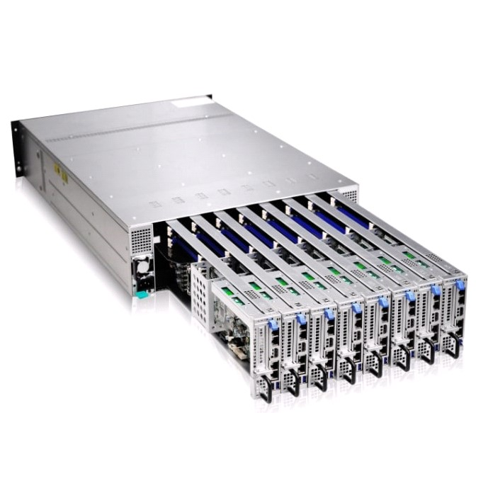Серверная платформа Gooxi 3U SY308-S16R 8xNode, without CPU(LGA1151)/4*DDR4 ECC UDIMM/ C242 / no HDD(2)LFF/ 4xGE