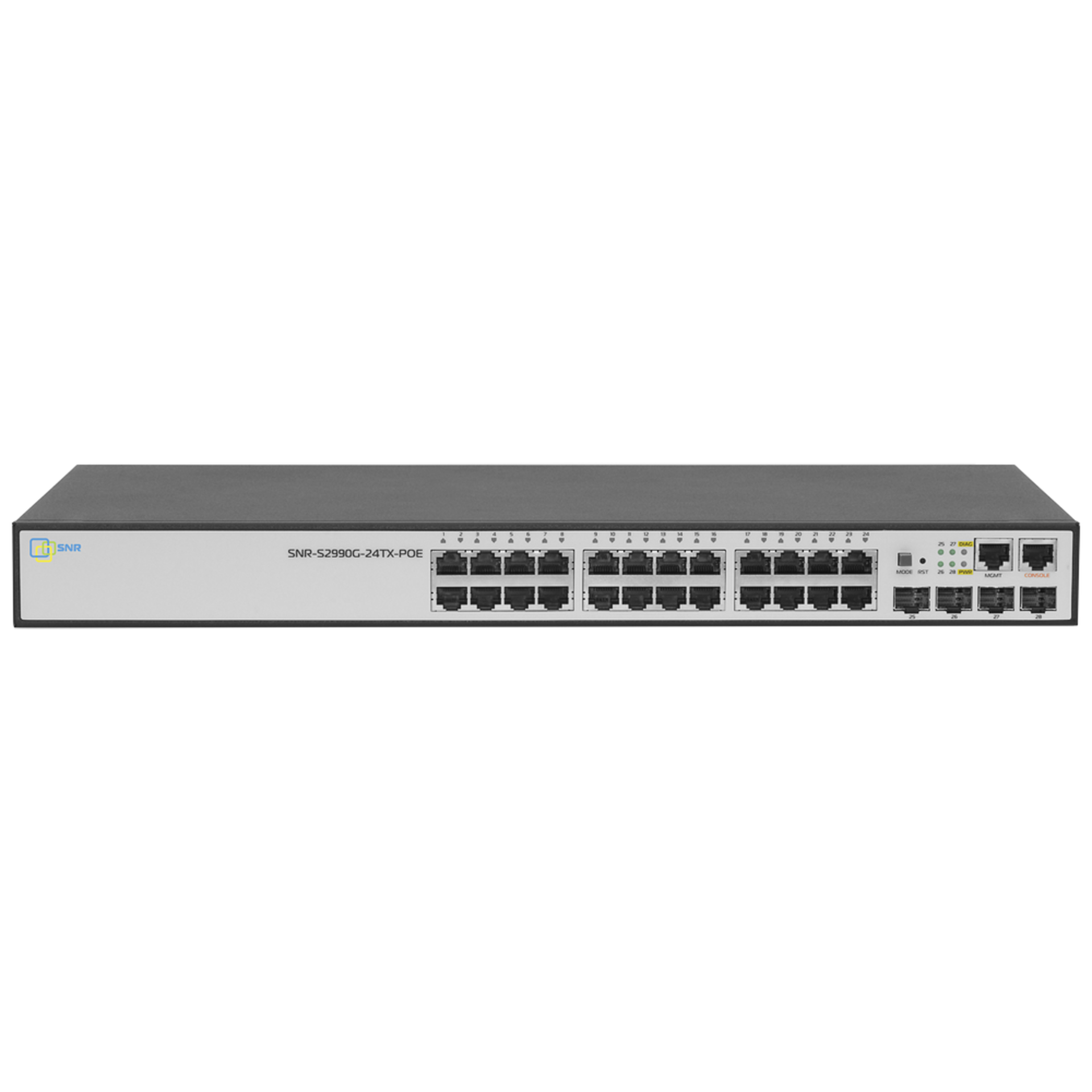 Управляемый POE коммутатор уровня 2+ SNR-S2990G-24TX-POE
