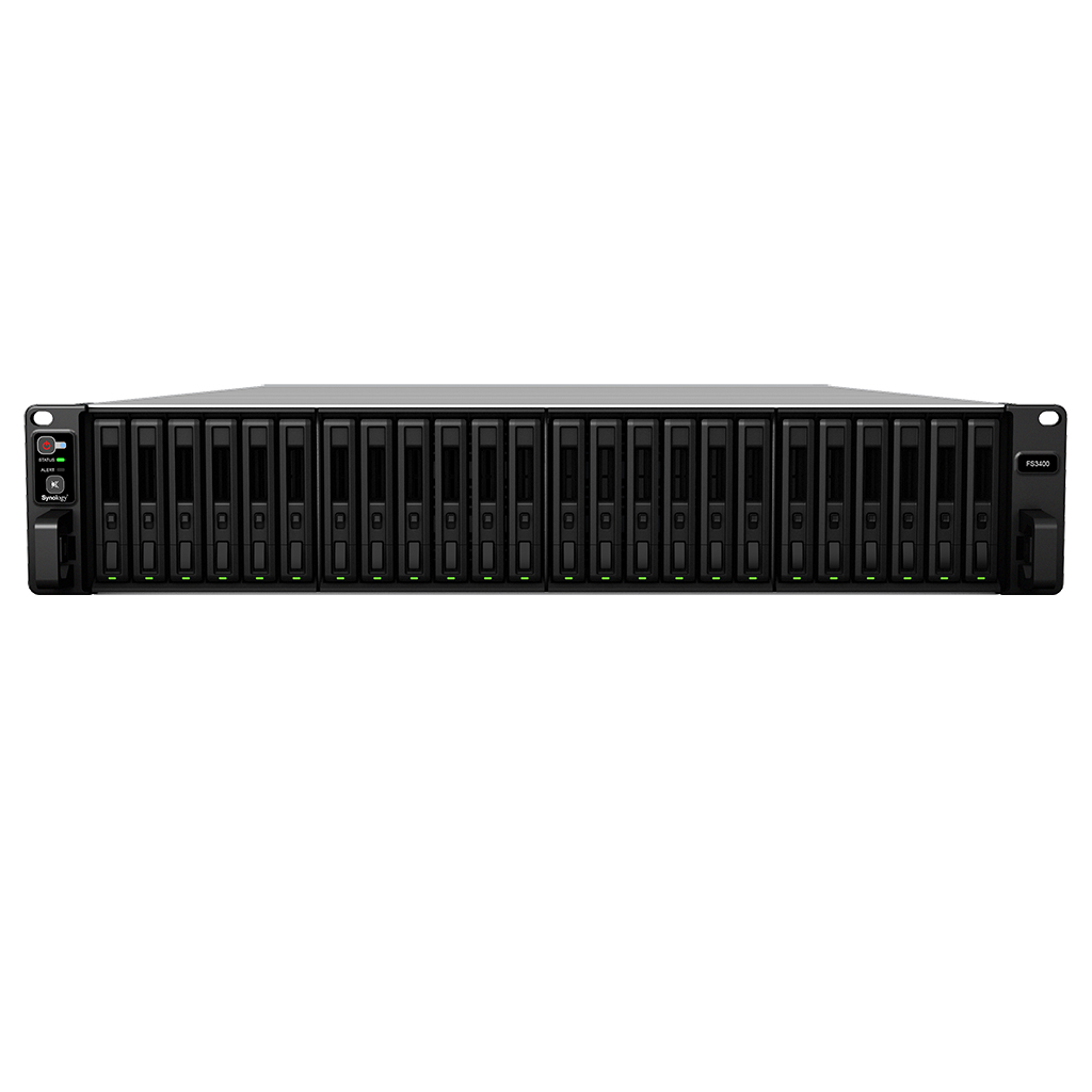 NAS-сервер Synology FlashStation FS3400, 24xHDD 2,5, 4х1000Base-T, Два БП, без дисков