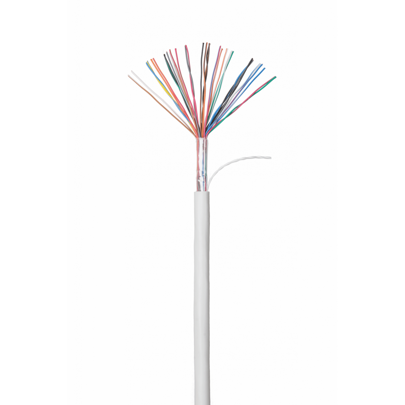 Кабель NETLAN U/UTP 16 пар, Кат.5 (Класс D), 100МГц, одножильный, BC (чистая медь), внутренний, PVC нг(B), серый, 305м