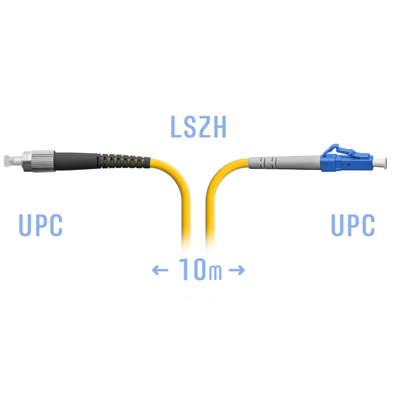 Патчкорд оптический LC/UPC-FC/UPC SM 10метров
