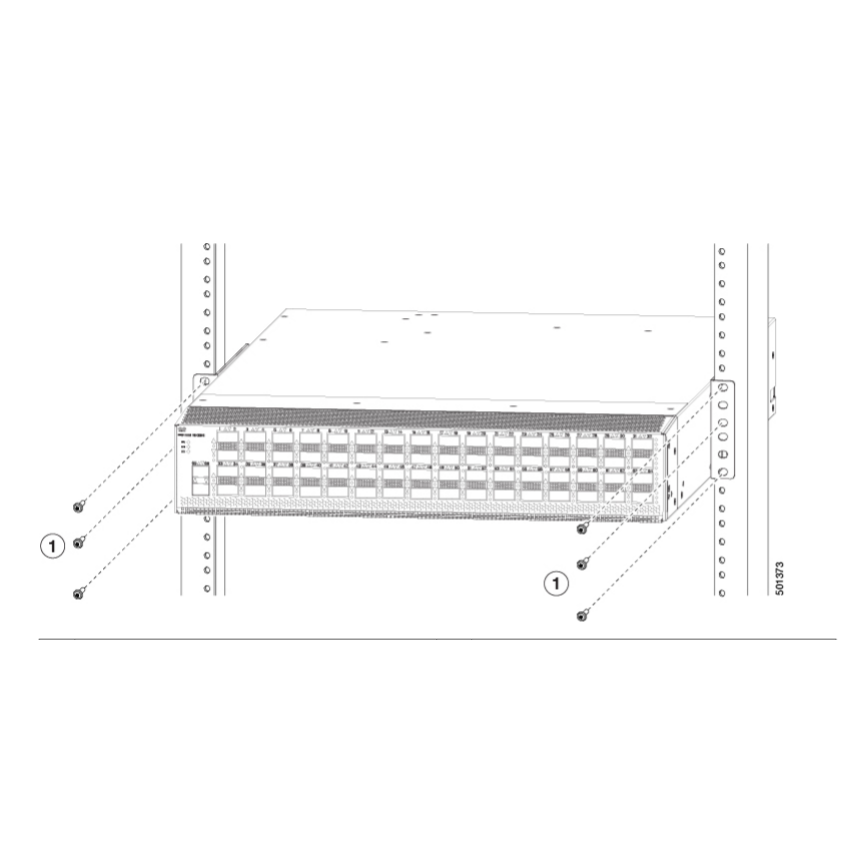 Комплект крепежа в стойку для коммутаторов Cisco Nexus 9K
