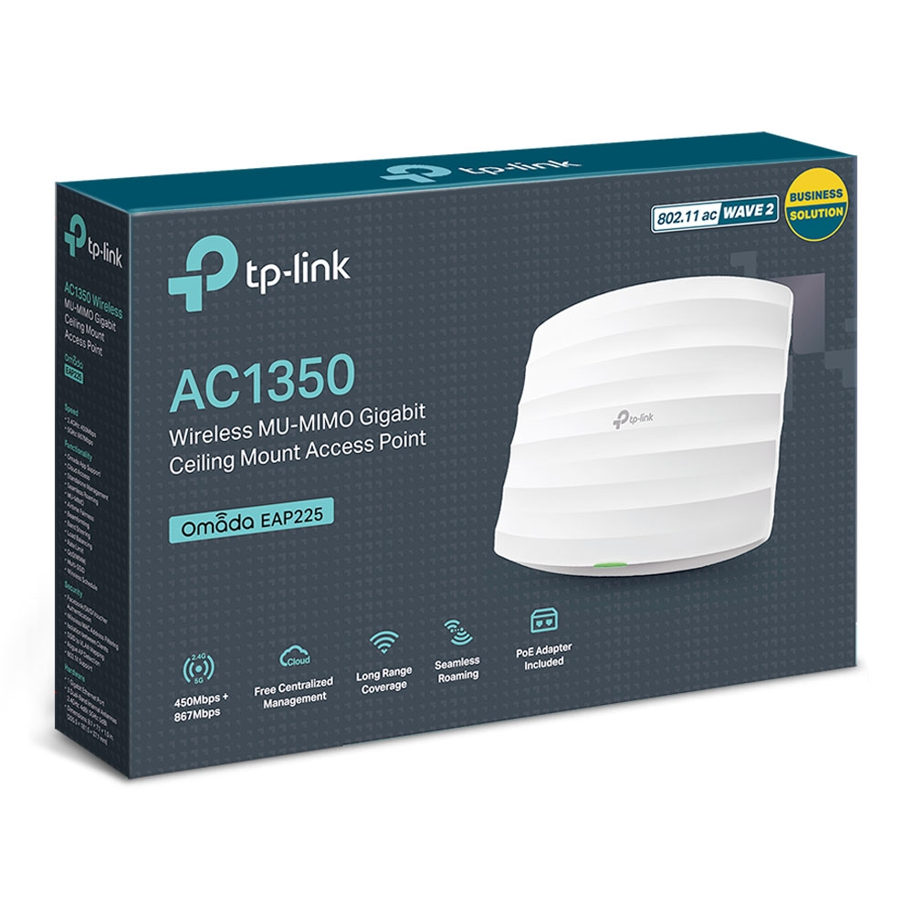 AC1350 Wave 2 Гигабитная двухдиапазонная потолочная точка доступа Wi-Fi