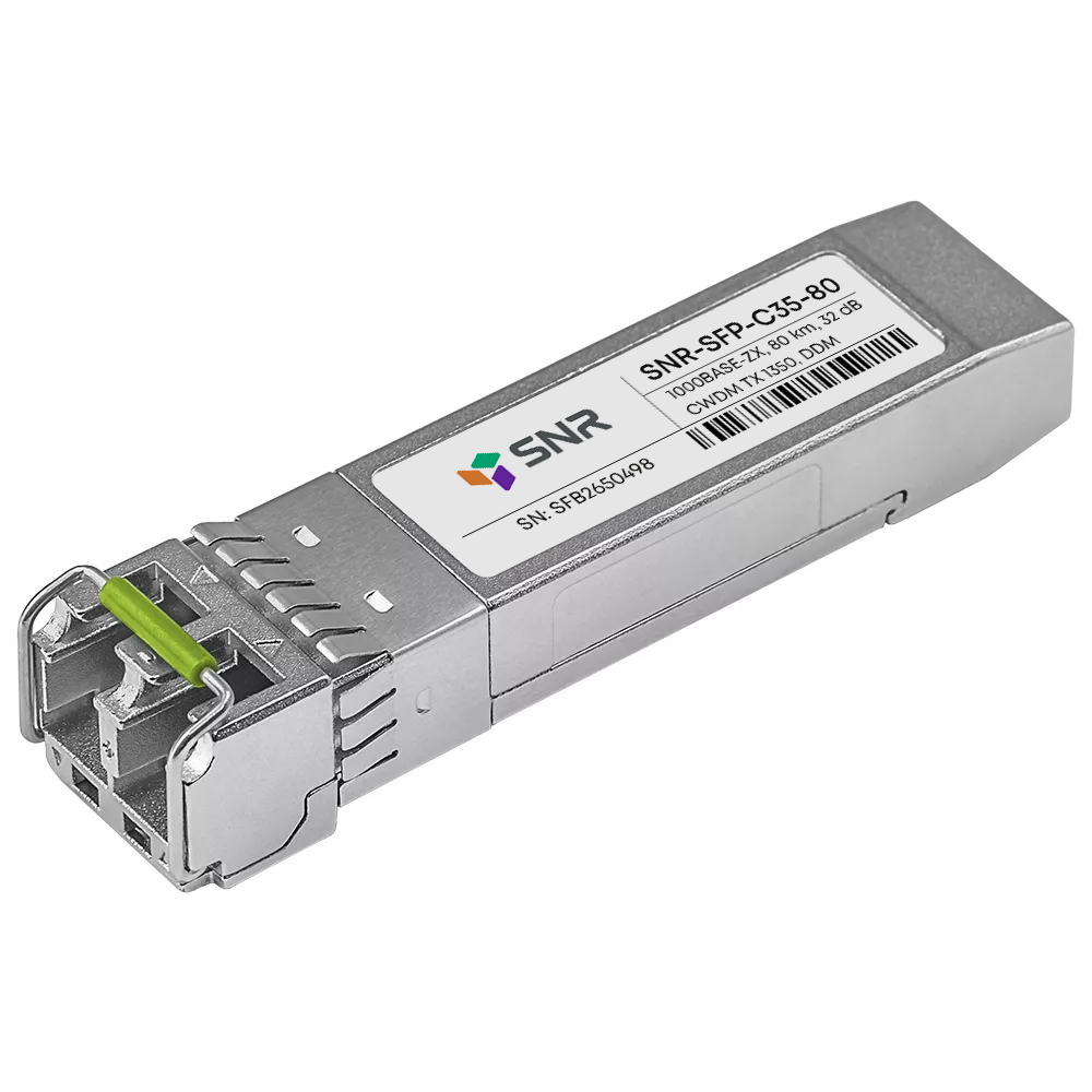 Модуль SFP CWDM оптический, дальность до 80км (32dB), 1350нм