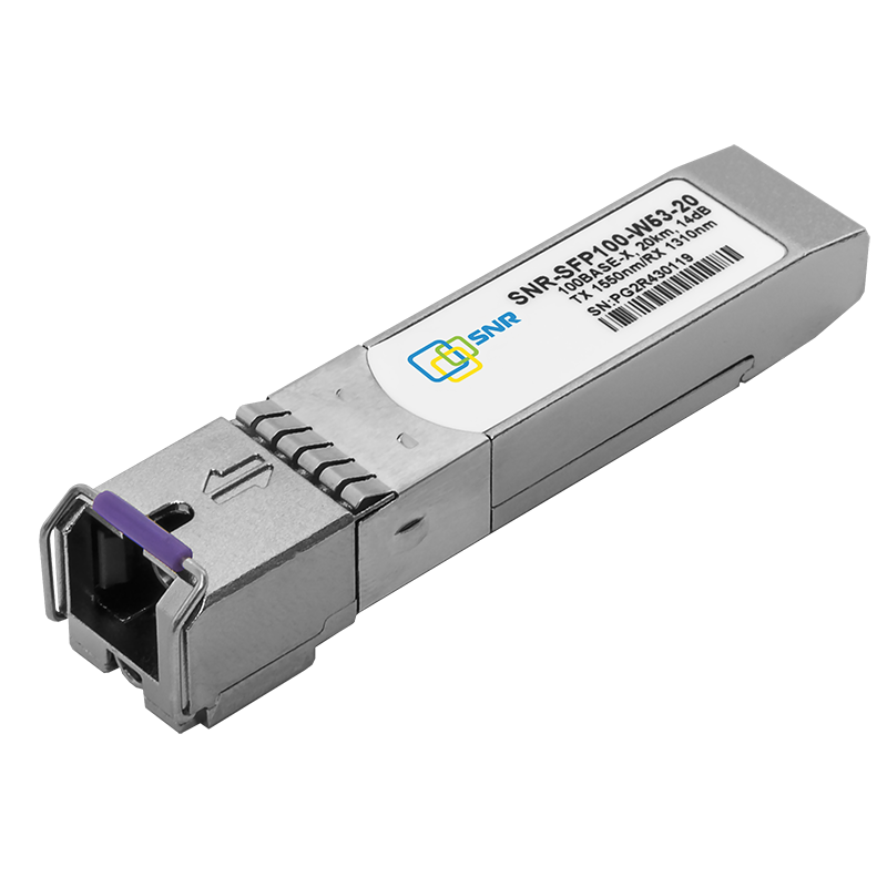Модуль SFP WDM, дальность до  20км (14dB), 1550нм, 100Mb (LC)