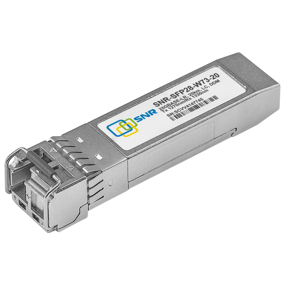 Модуль SFP28 WDM, 25GBASE, разъем LC, дальность до 20км, 1270нм