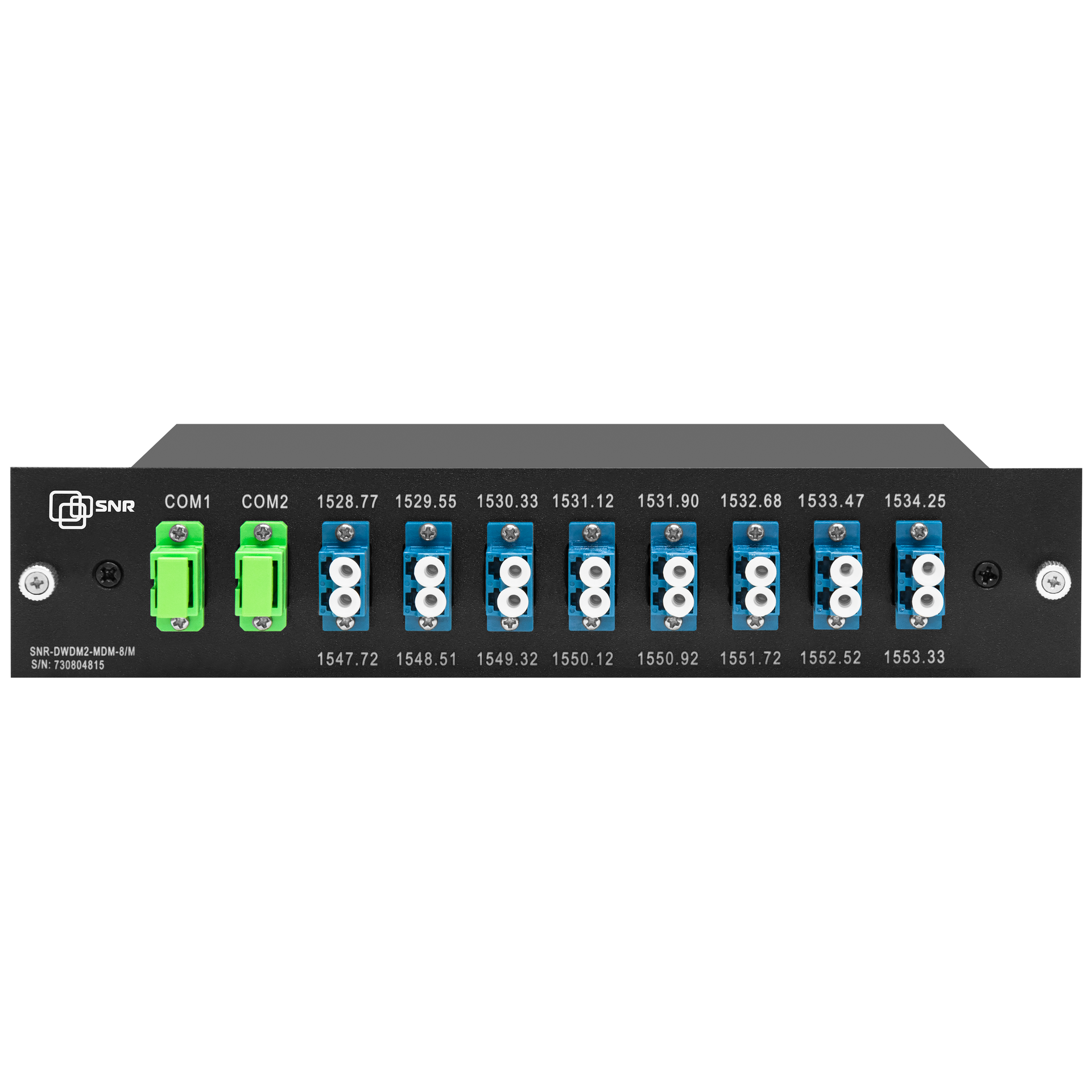 Мультиплексор DWDM двухволоконный 8-канальный в 1/2-слоте