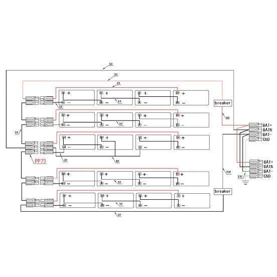 Блок батарей SNR-UPS-BCRT-610-MPLV2  для ИБП 6/10kVA