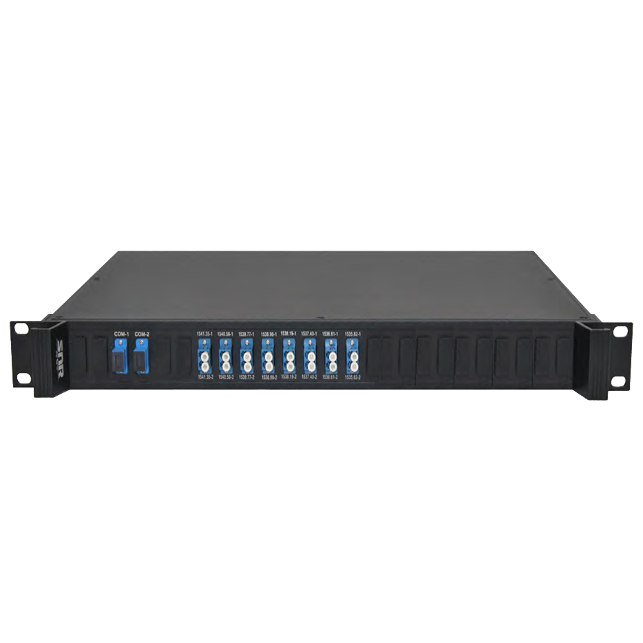 Мультиплексор CWDM 8-канальный двухволоконный в шасси -1U(trx:1451, 1471, 1491, 1511, 1531, 1551, 1571, 1591)