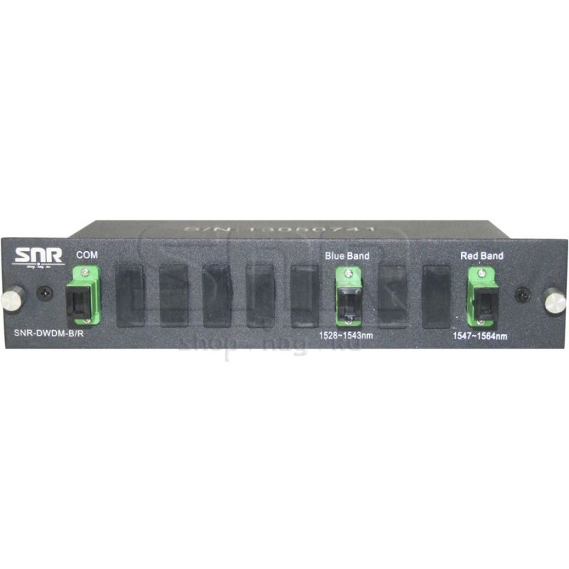 DWDM-фильтр диапазонов Blue (1528...1543nm) и Red (1547...1564nm) в 1/2U слоте
