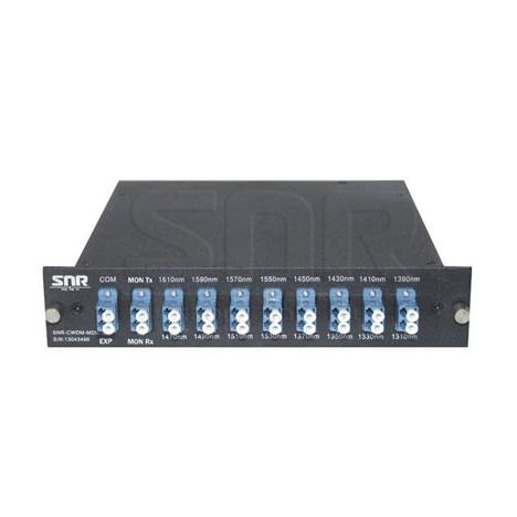 Мультиплексор CWDM одноволоконный 8-х канальный, (trx:1610-1390, 1470-1310), Monitor, UPG