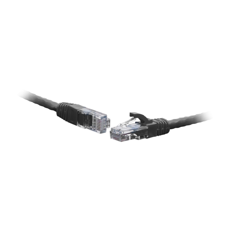 Коммутационный шнур F/UTP 4-х парный cat.5e 5,0м. PVC standart чёрный