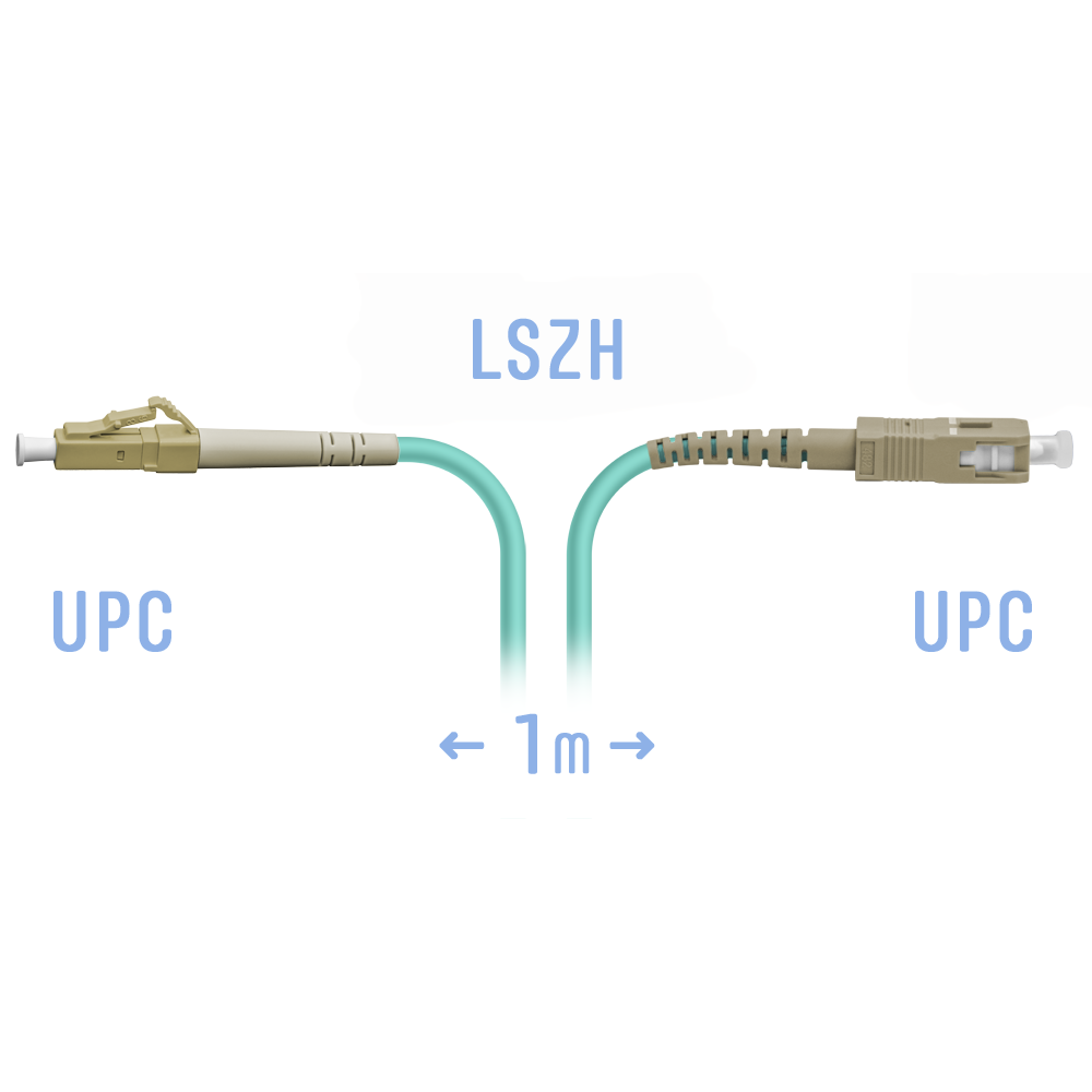 Патчкорд оптический LC/UPC-SC/UPC  MM  1метр