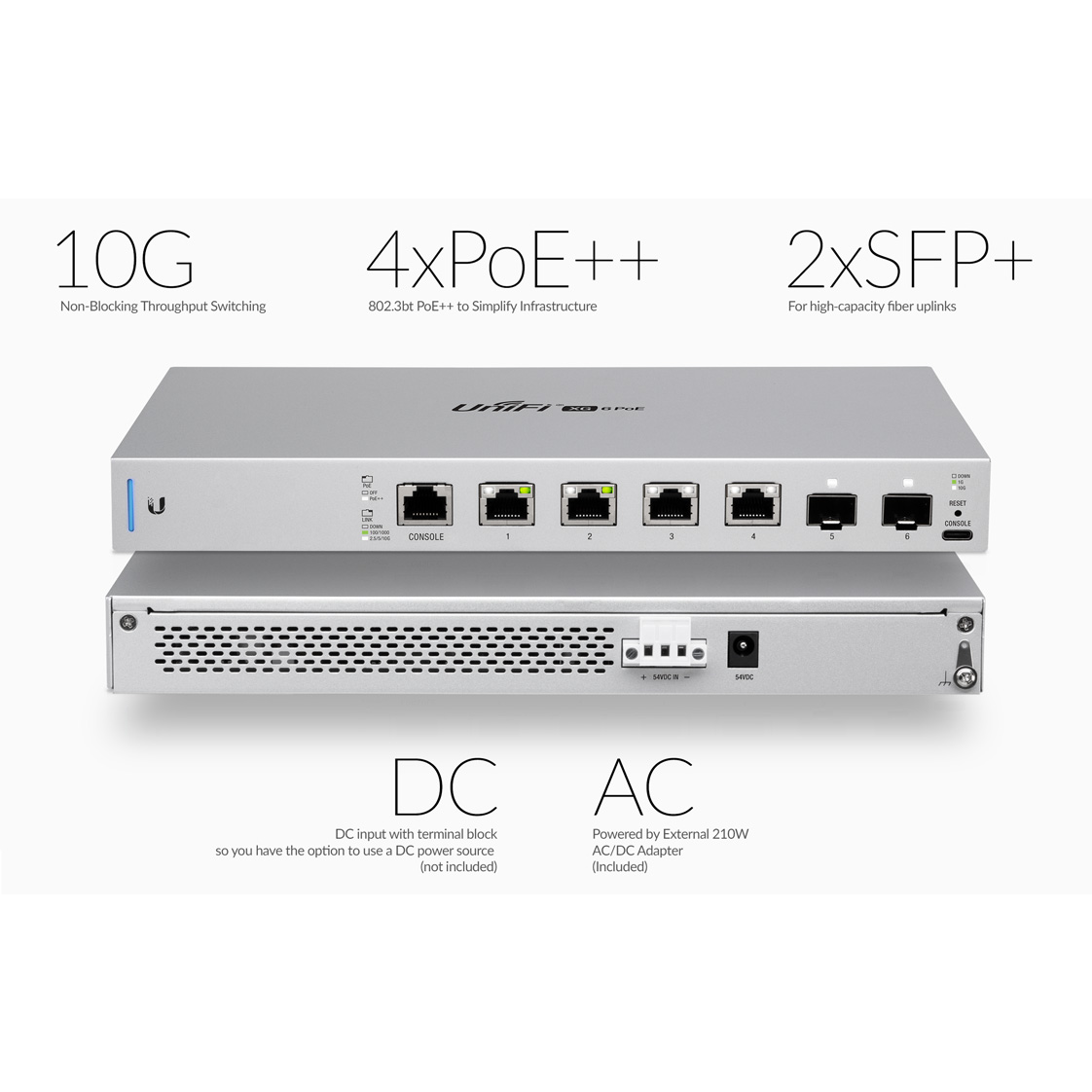 Коммутатор Ubiquiti UniFi Switch XG PoE 10Gb/s