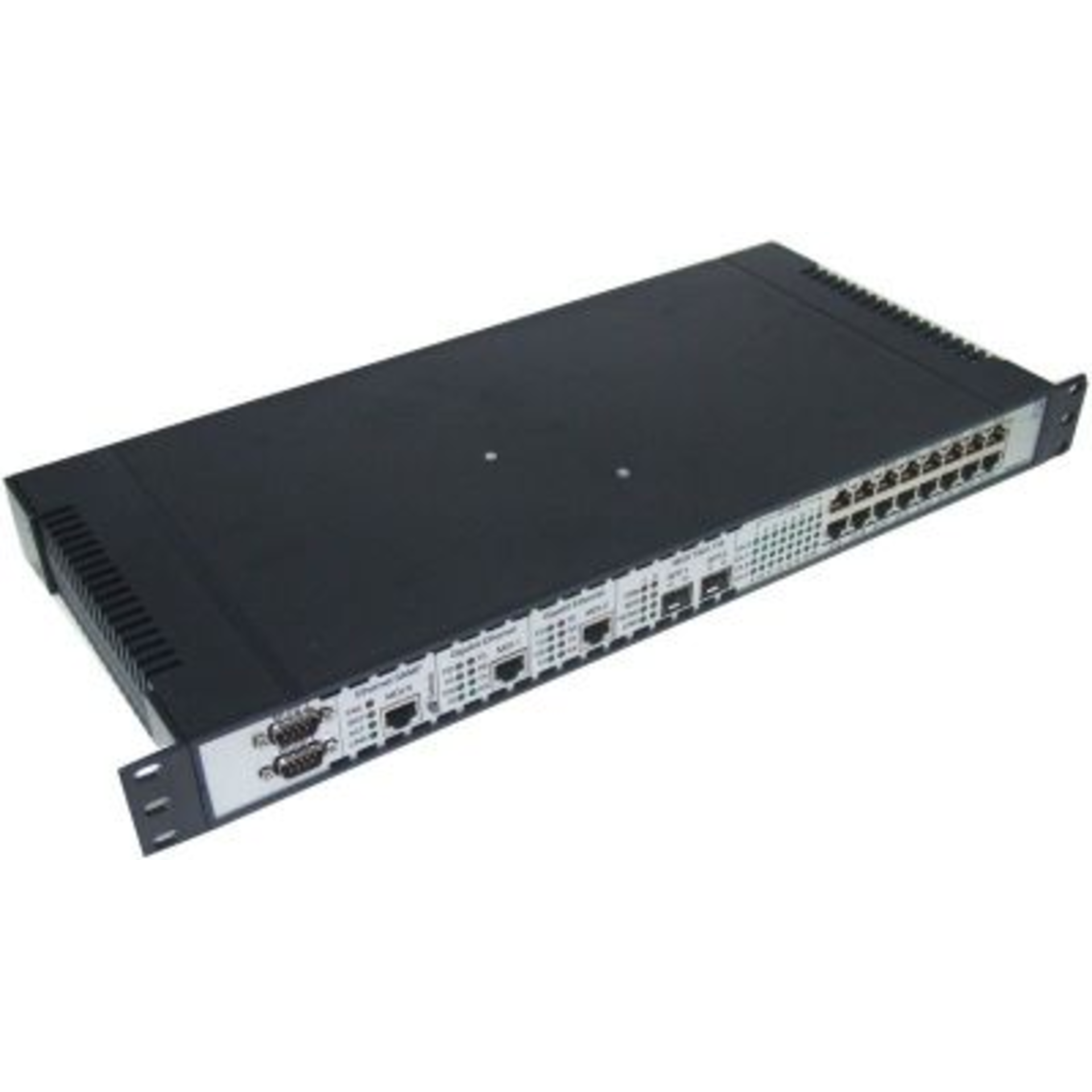 Мультиплексор оптический 4x E1 + 2x Gigabit Ethernet 1000BASE-T, без SFP трансиверов