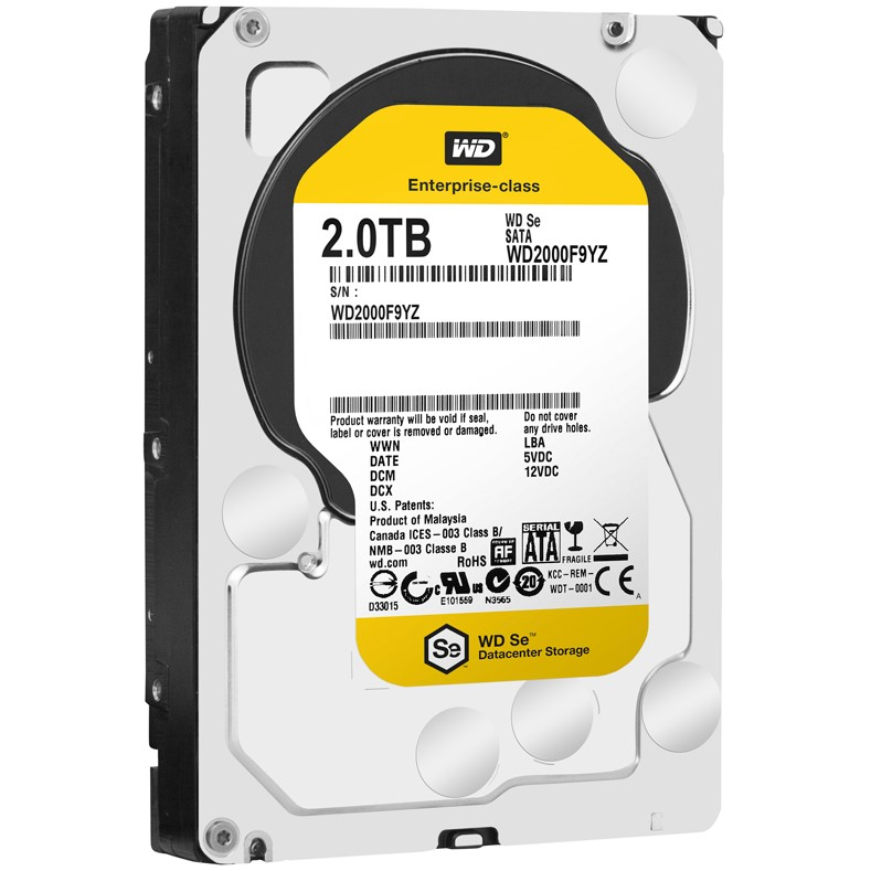 Жесткий диск WD Original SATA-III 2Tb WD2000F9YZ SE (7200rpm) 64Mb 3.5