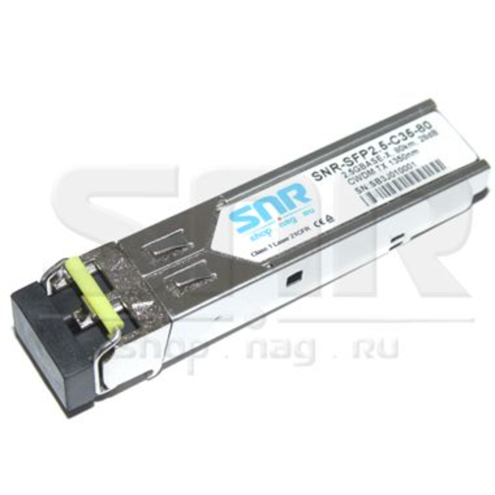 Модуль SFP 2.5G CWDM оптический, дальность до 80км (28dB), 1350нм