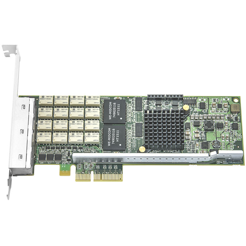 Сетевая карта 4 порта 10/100/1000Base-T Bypass (RJ45, Intel i350AM4), Silicom PE2G4BPi35LA-SD