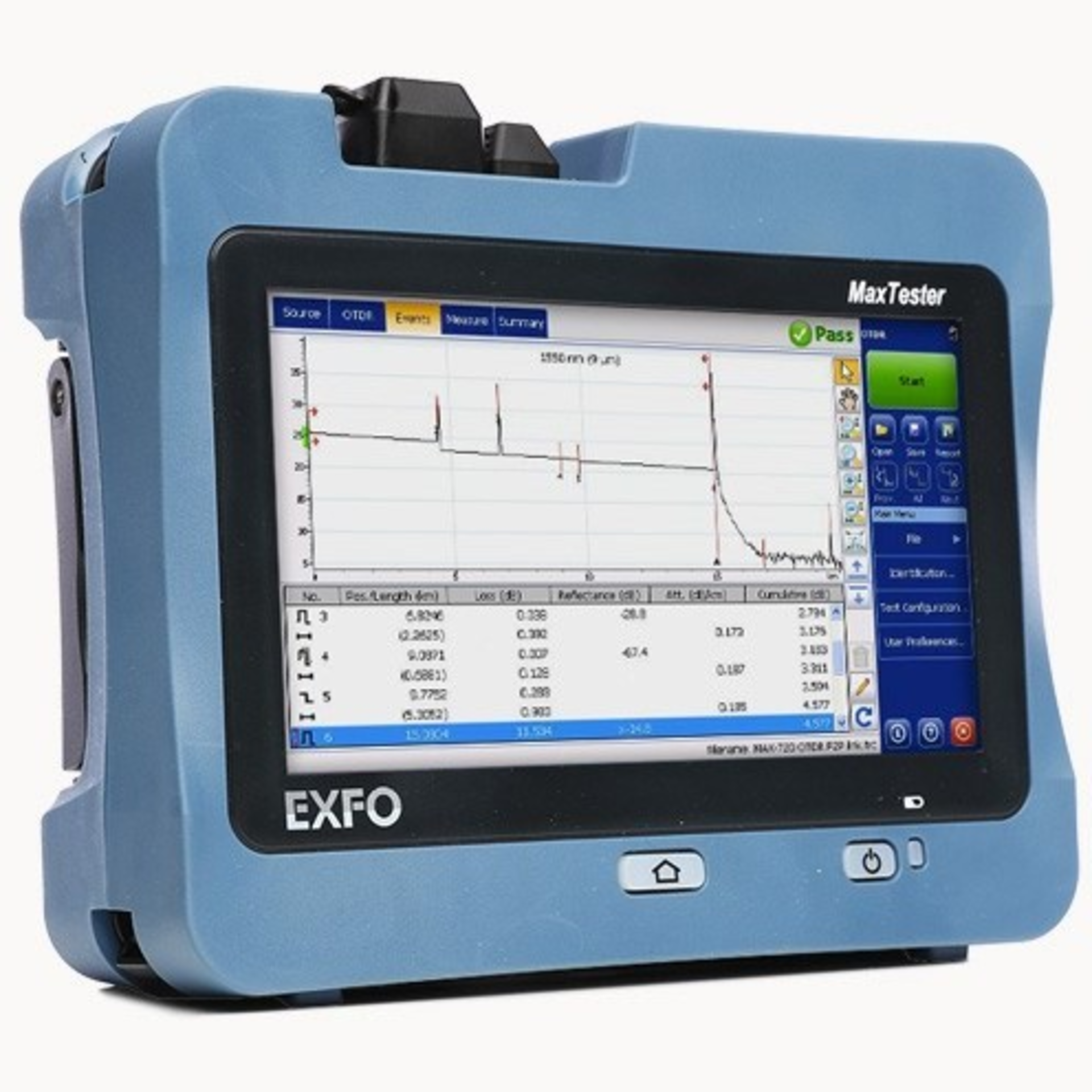 Оптический рефлектометр EXFO MAX-720C-SM2-XX (1310/1550/1625нм (с фильтром), 36/35/35дБ)
