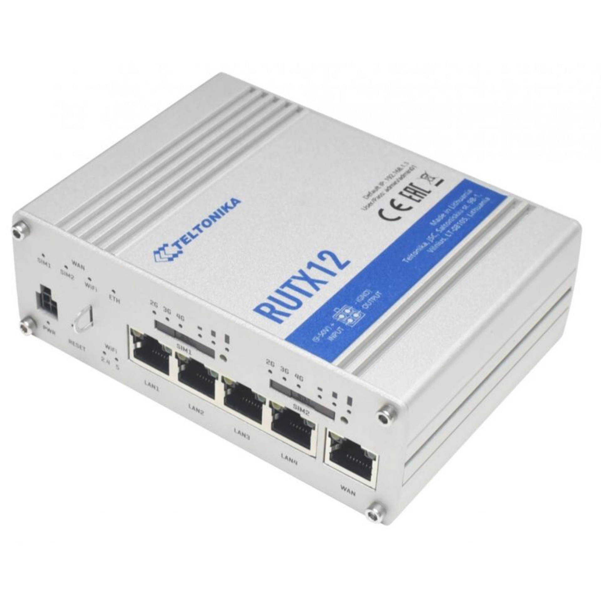 Промышленный 4G маршрутизатор Teltonika RUTX12