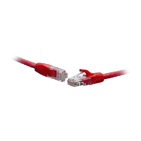 Коммутационный шнур U/UTP 4-х парный cat.6 5,0м. PVC standart красный