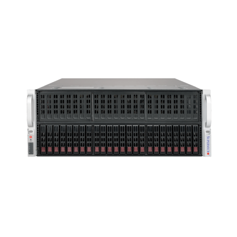 Платформа Supermicro 4U SYS-4029GP-TRT, до двух процессоров Intel Scalable, DDR4, 24x2,5 HDD SATA, до восьми графических ускорителей