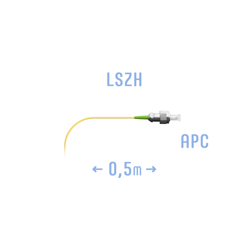 Пигтейл FC/APC SM (0.9) 0,5 m
