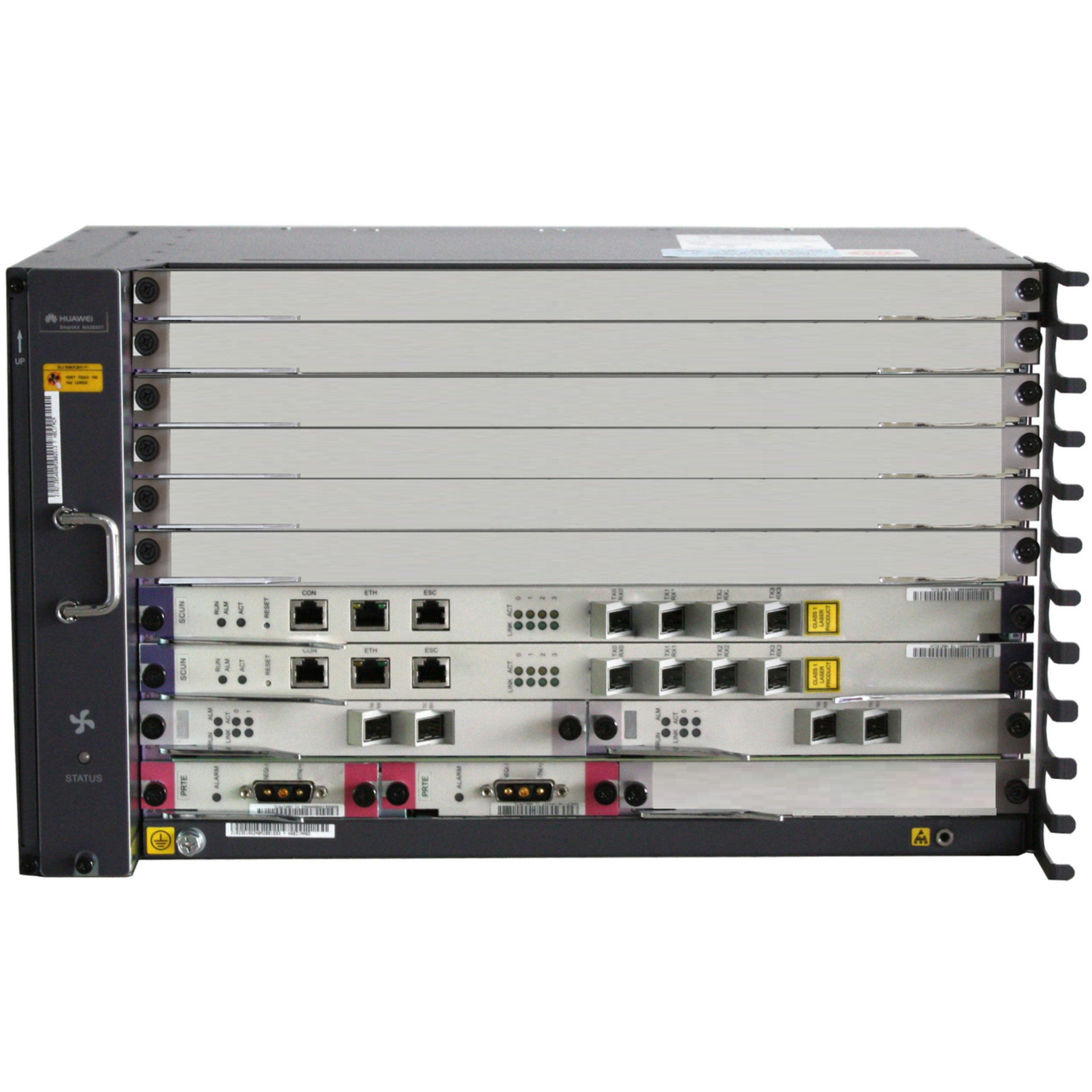 6RU шасси Huawei OLT GPON, 6 слотов для установки интерфейсных модулей, 2x10G порта