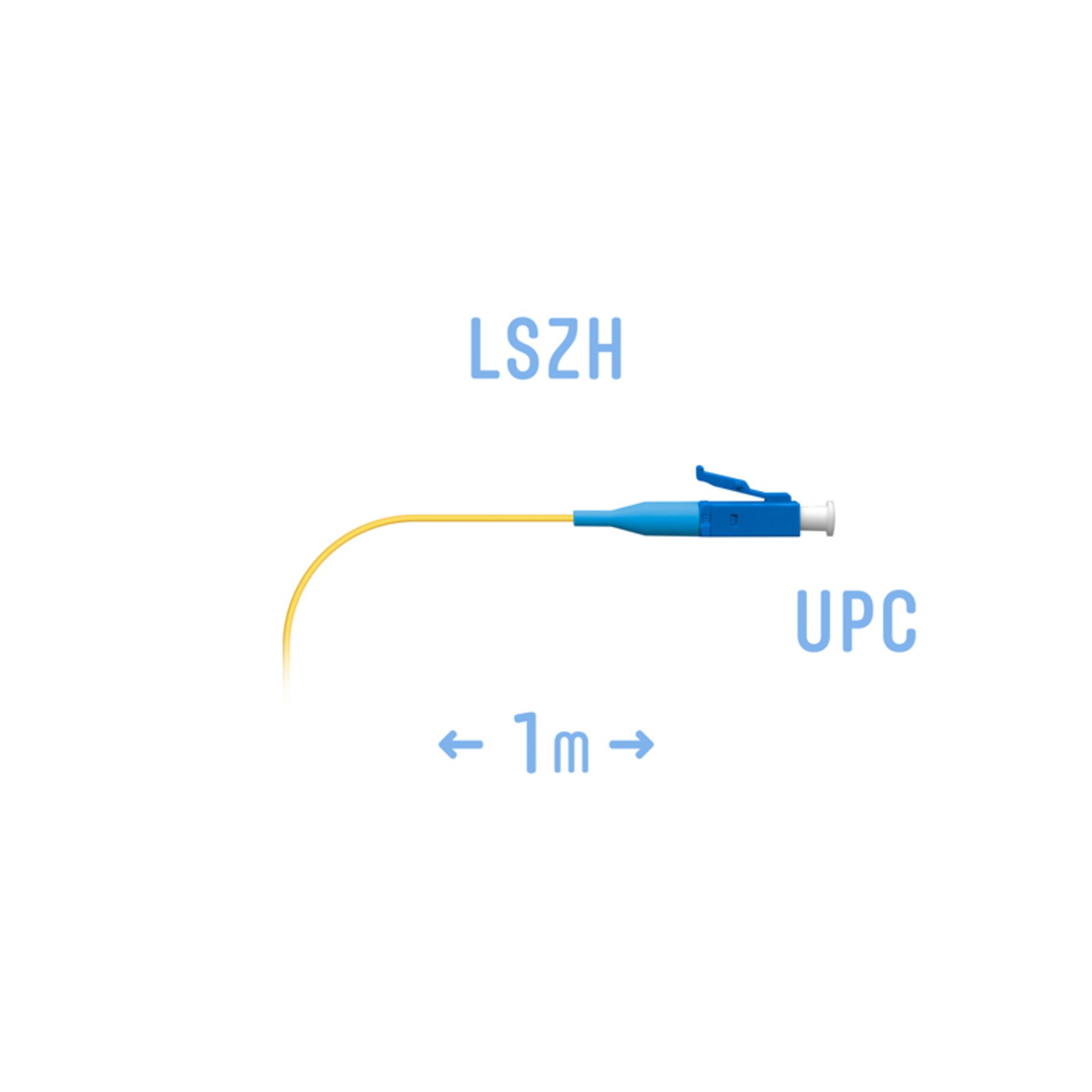 Пигтейл LC/UPC SM (0.9) 1m