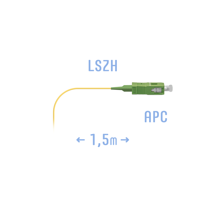 Пигтейл SC/APC SM (0.9) 1.5 метра