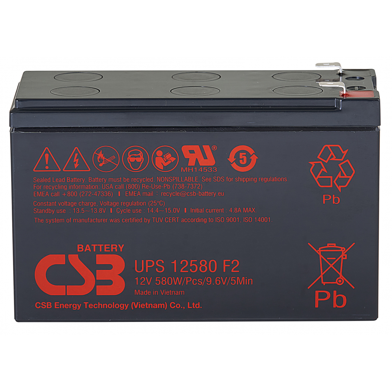 Аккумулятор CSB UPS12580 F2