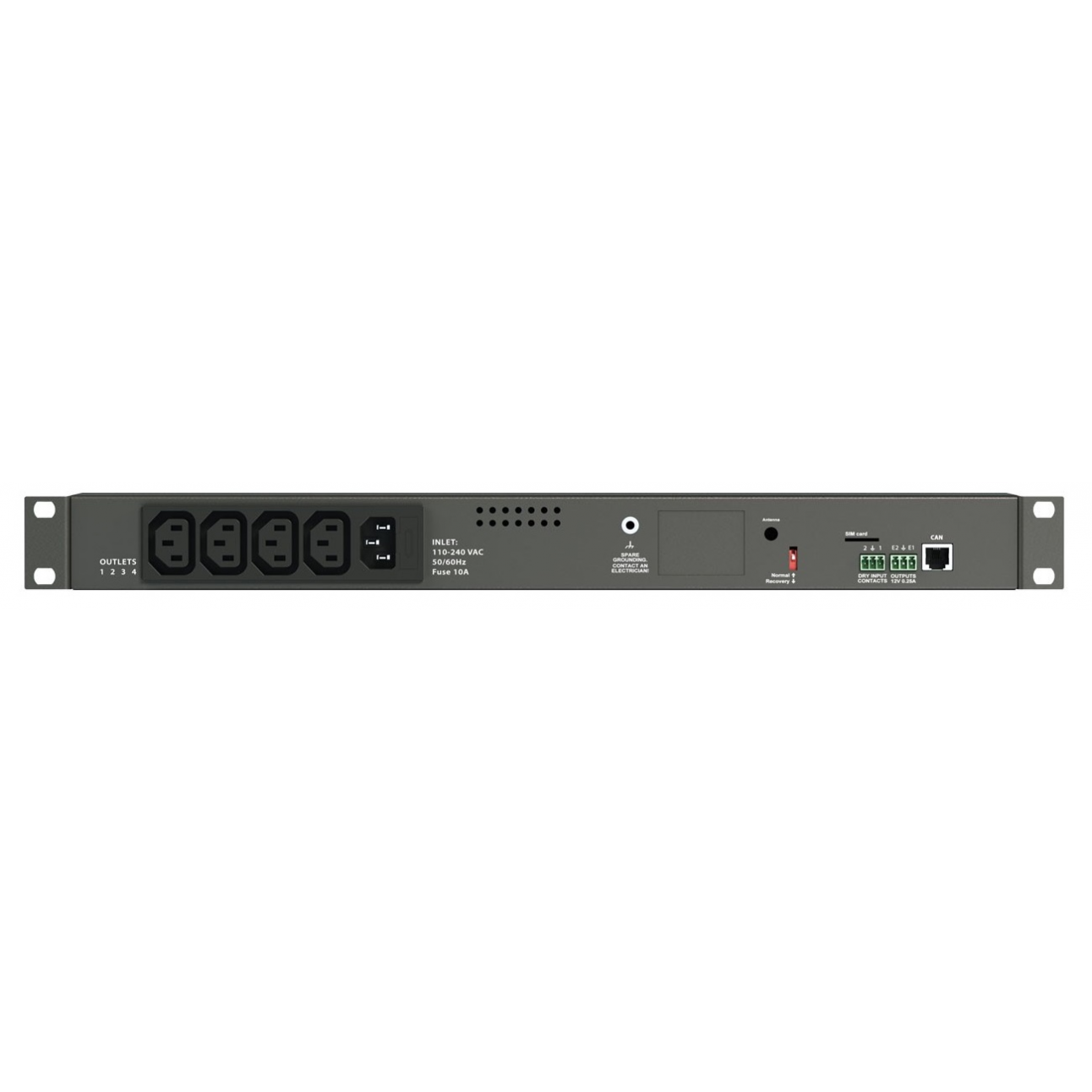 Блок мониторинга Vutlan с 4 розетками VT604 