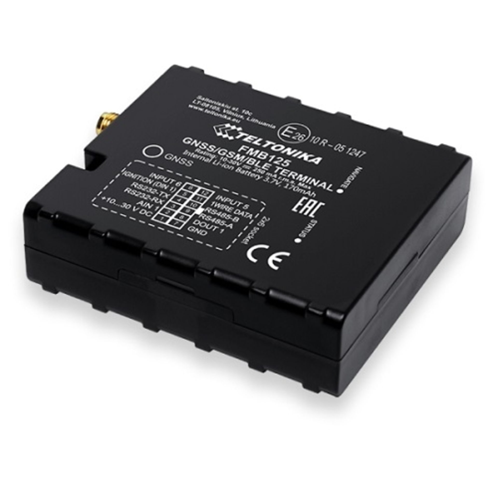 FMB125 GPS контроллер местонахождения и состояния транспорта