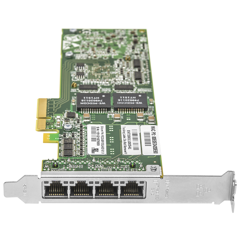 Сетевая карта 4 порта 10/100/1000Base-T Bypass (RJ45, Intel i350AM4), Silicom PE2G4BPi35LA-SD