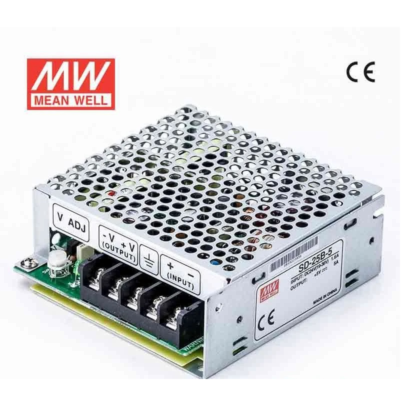 SD-25B-5,  DC/DC преобразователь, 25Вт, вход 19...36В, выход 5В/5А