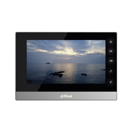 IP монитор для видеодомофона Dahua DHI-VTH1510CH 7 дюймов, 10/100mb, 8 тревожных входов, поддержка PoE, поддержка SD карт (имеет потертости)