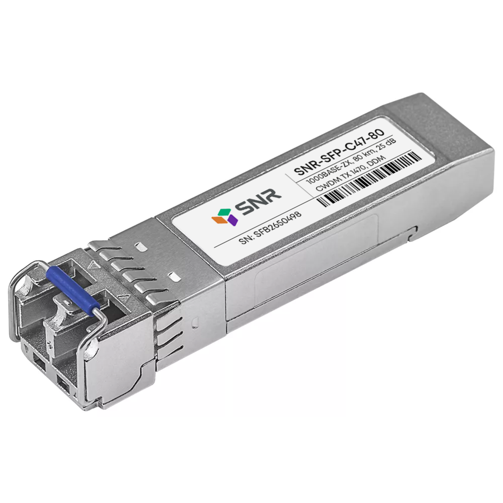 Модуль SFP CWDM оптический, дальность до 80км (25dB), 1470нм