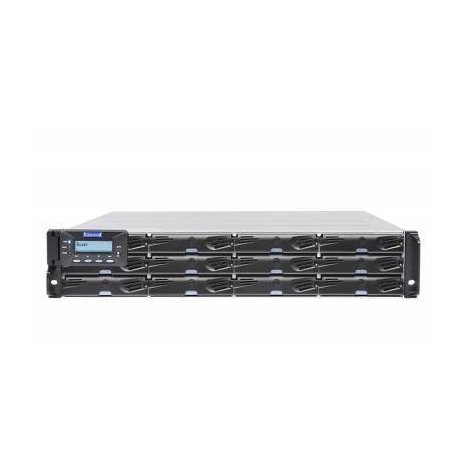 Система хранения данных Infortrend DS3012RUC-C Gen2 (2xCtrl, до 12xHDD, 2xSAS12G внеш. порт, 2x4GB, 8x1G портов iSCSI)