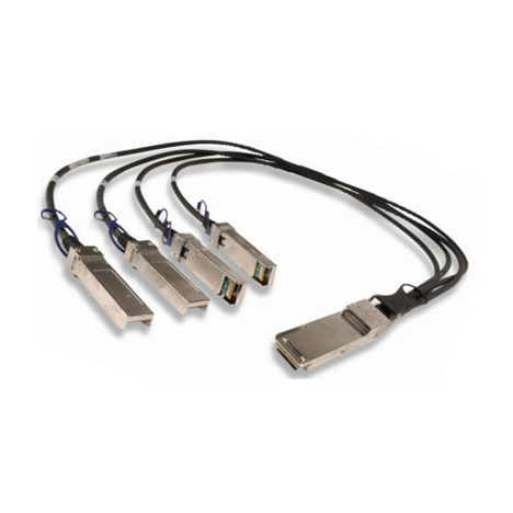 Модуль 40G QSFP-40G->4xSFP+ DAC,  дальность до 1м